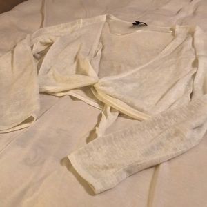 Long sleeve crop tie cover!